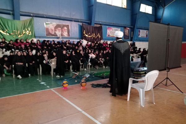 عزاداری دختران ورزشکاران شهر جعفریه به‌مناسبت شهادت حضرت فاطمه زهرا(س) 