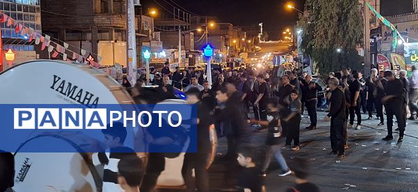 خیابان‌های پلدختر در شب‌های محرم، میزبان عزاداری عاشقان حسینی