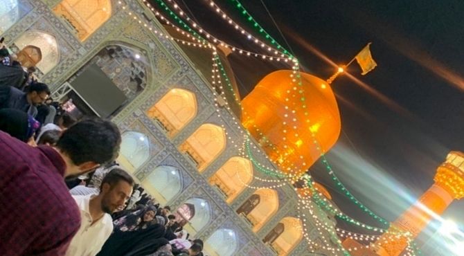  دانش‌آموزان دبیرستان بنت‌الهدی گهرو در مشهد مقدس