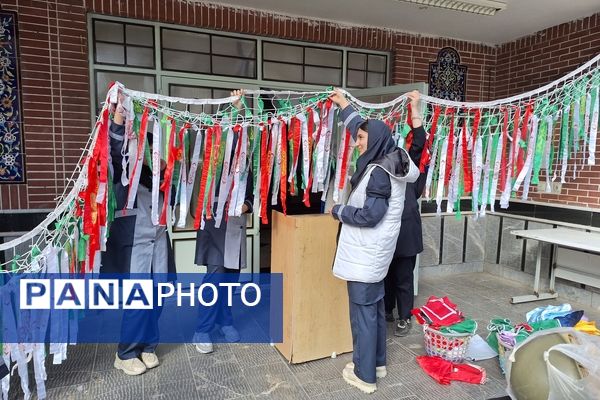 آماده‌سازی فضای مدارس شهرستان برای استقبال از پیکر مطهر شهید گمنام 