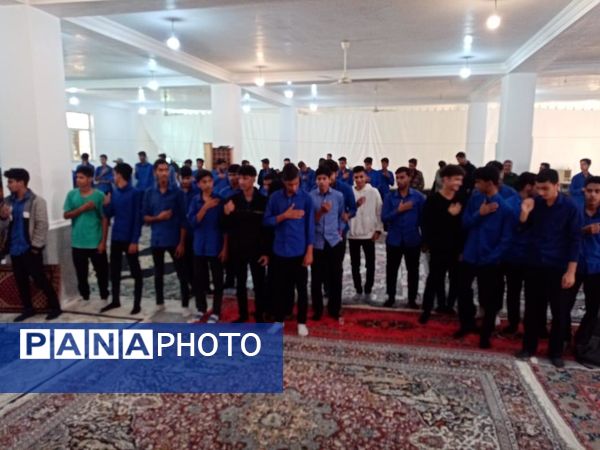 آیین استقبال باشکوه از شهید گمنام در مسجد مهدیه فین