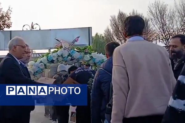 مراسم بدرقه دانش آموزان پسر ناحیه یک و دو شهرری در اردوی راهیان نور 