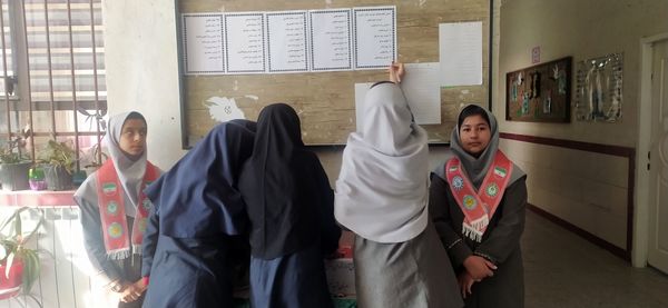 شور و شوق انتخاباتی در فضای دبستان شهید نجفی فدافن