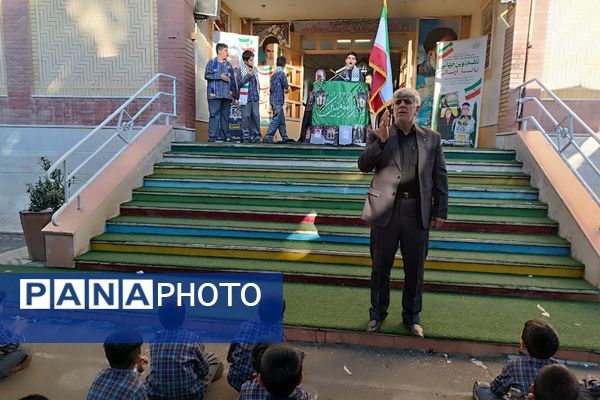 دانش‌آموزان دبستان علامه طباطبایی پیشوا در سوگ مادر عالم خلقت