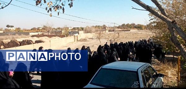 عزاداری فاطمی با حضور شهید گمنام در روستای ورجان قم