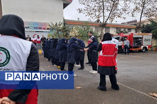 بیست و ششمین مانور زلزله و ایمنی در مدارس گیلان