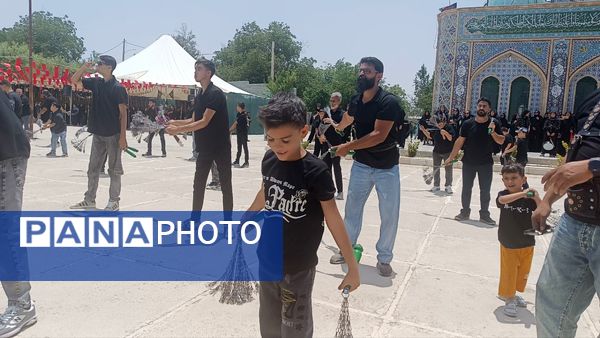 مراسم تاسوعای حسینی در آستانه سید سلطان فقیه‌الدین