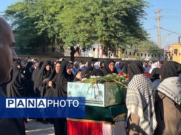 مراسم استقبال و تشییع پیکر پاک شهید گمنام در شهرستان دهلران 