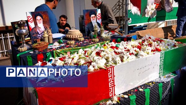 استقبال معنوی دانشگاه آزاد نظرآباد از پیکر شهید گمنام در ایام فاطمیه