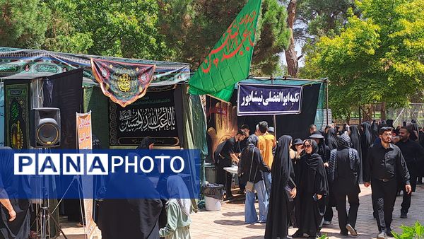 مواکب فرهنگی و پذیرایی در روز اربعین در امامزاده محروق و ابراهیم نیشابور 