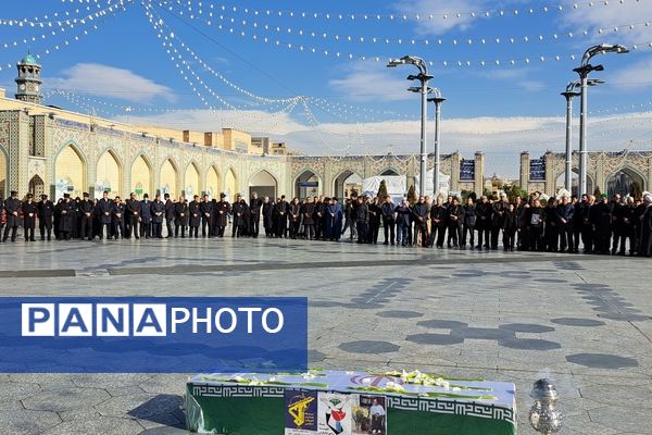 تشییع جانباز شهید دکتر موسی میرشکار در مشهد