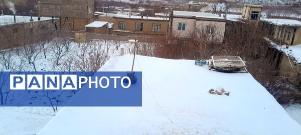  دومین برف پاییزی در شهر بار 