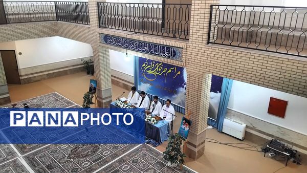 مراسم جزخوانی قرآن کریم در اهر با حضور فعال دانش‌آموزان