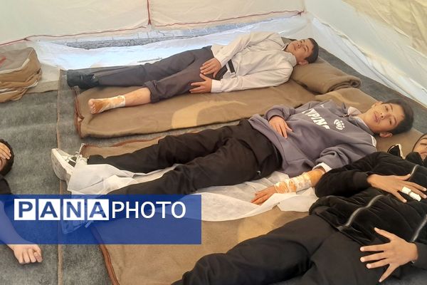 مانور سراسری زلزله در دبیرستان شهید محمدجواد باهنر دماوند