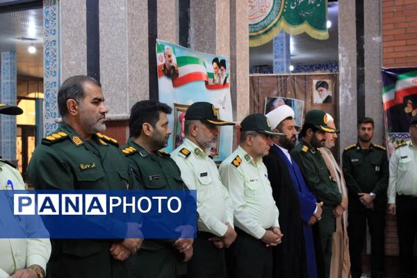 آیین غبارروبی و عطرافشانی گلزار شهدا در گچساران 