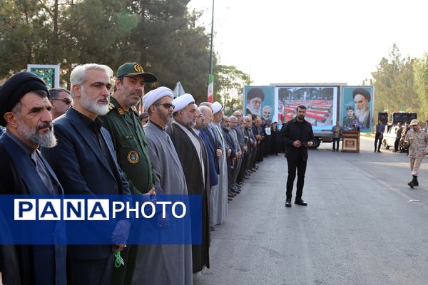 آیین استقبال از پیکرهای مطهر شهدای گمنام در بهشت معصومه(س)