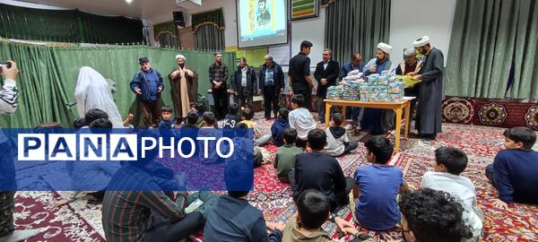حضور ۷٠ دانش‌آموز  معتکف در مسجد امام رضا(ع)، رضا آباد شرقی شیروان