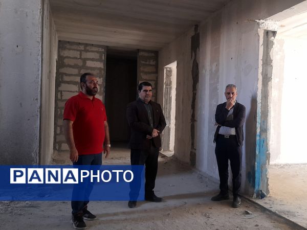 بازدید انجمن اولیا و مربیان دبستان پورشهریاری از پروژه درحال ساخت مدرسه اولیاء ناحیه ۷ مشهد