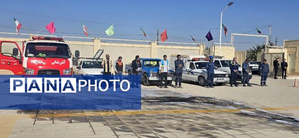 تمرین آمادگی دانش‌آموزان بافق در مانور سراسری زلزله و ایمنی