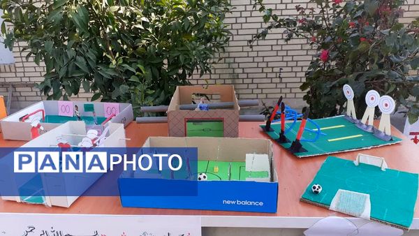 افتتاحیه نمایشگاه دست‌سازه المپیاد ورزشی درون مدرسه‌ای 