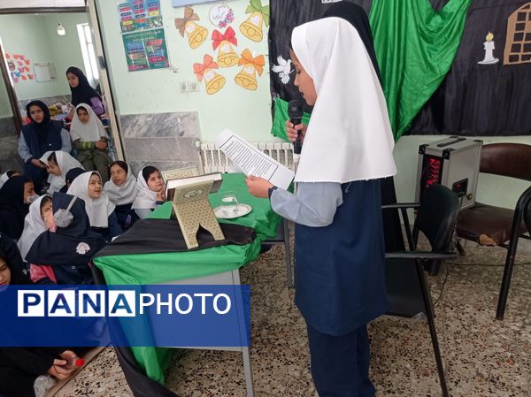 مراسم عزاداری شهادت حضرت فاطمه زهرا(س) در مدرسه شهید خاقانی شیروان