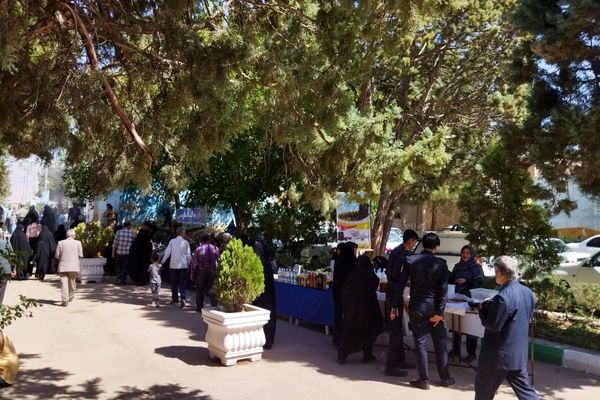 بازارچه مقاومتی در گلزار بهشت فضل نیشابور 