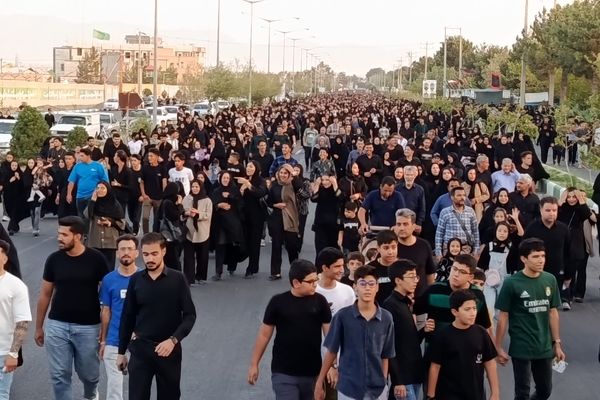 پیاده روی جاماندگان اربعین در کاشمر
