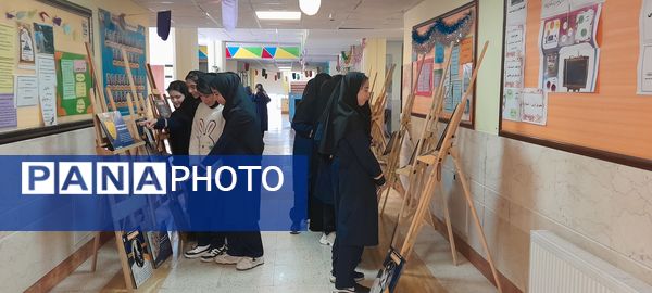 گرامیداشت هفته پدافند غیرعامل در دبیرستان فرزانگان استعداد درخشان شهرستان ملارد