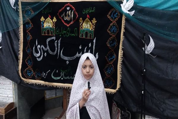 عزاداری معتکفین تفت در سالروز وفات حضرت زینب (س)