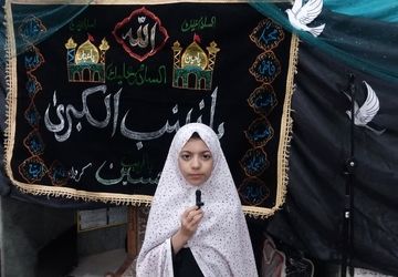 عزاداری معتکفین تفت در سالروز وفات حضرت زینب (س)