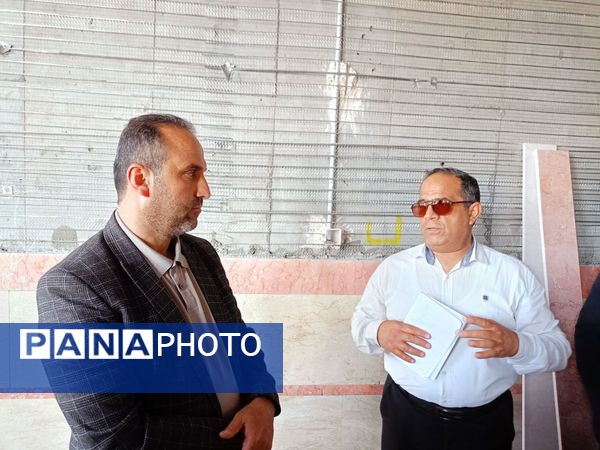 بازدید مشاور وزیر آموزش و پرورش از مدارس آسیب‌دیده کاشمر