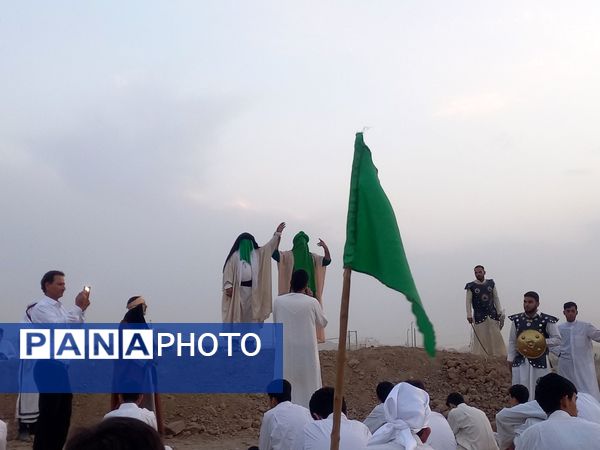 بازسازی واقعه غدیر در محله شهر قائم قم