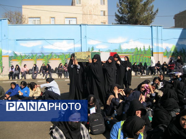 دبیرستان سردار شهید قاسم سلیمانی میزبان شهید گمنام شد