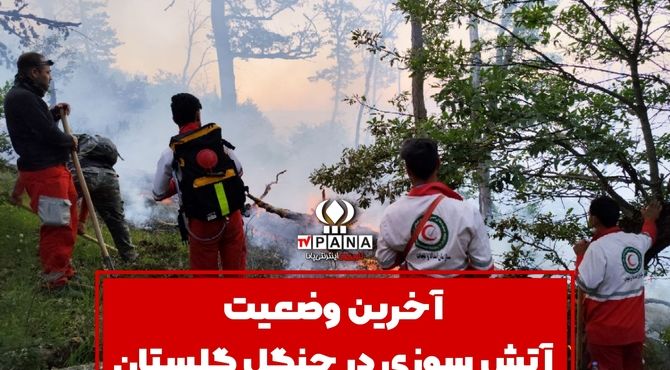 آخرین وضعیت مهار آتش در  پارک ملی گلستان