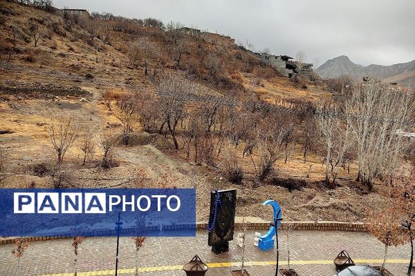 حال هوای شهر زیبای بار بعد از اولین بارش باران زمستانی