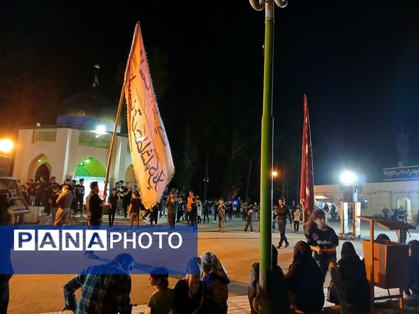 مراسم عزاداری شب عاشورا در پایگاه هوایی شهید دوران شیراز