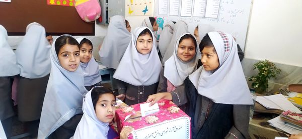 شور و شوق انتخاباتی در فضای دبستان شهید نجفی فدافن