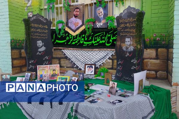 نواختن زنگ استکبارستیزی در دبیرستان ریحانه النبی باقرشهر 