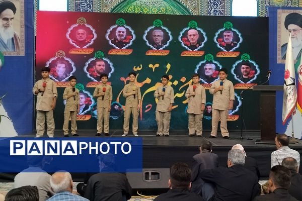 مراسم تشییع پیکر پاک شهید اکبر عنایتی در گلزار شهدای ملارد