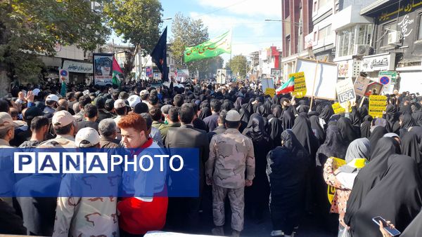 مراسم راهپیمایی ۱۳ آبان‌ ماه سال ۱۴۰۳ در شهرستان قائمشهر