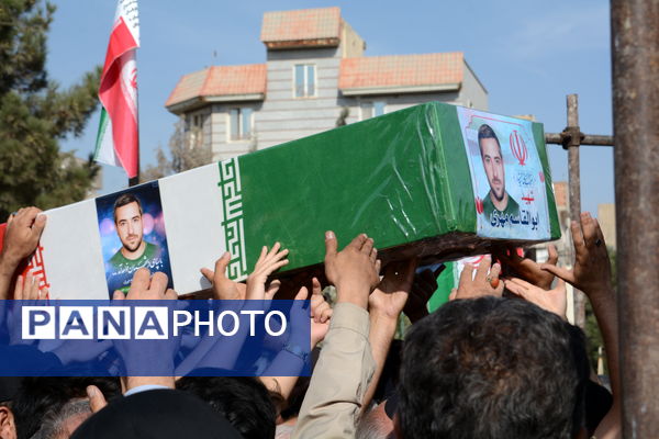 مراسم تشییع پیکر پاک شهید والامقام ابوالقاسم مهری در اسلامشهر