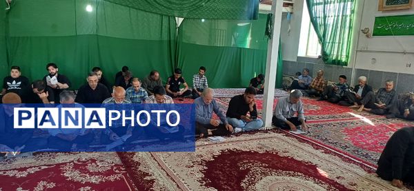 مراسم عزاداری  سرور و سالار شهیدان امام حسین علیه السلام در روستای سلطان آباد نمک