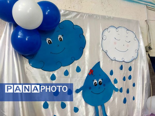 جشن آب برای دانش آموزان دبستان ناهید  نخودی نیشابور 