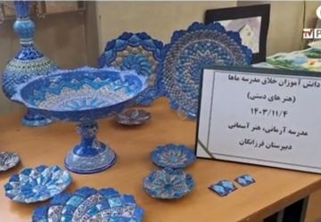 برگزاری نمایشگاه ماها در دبیرستان فرزانگان شهر پیربکران 
