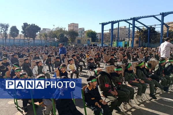 عطر عزای فاطمی در دبستان دکتر اکبری باقرشهر 