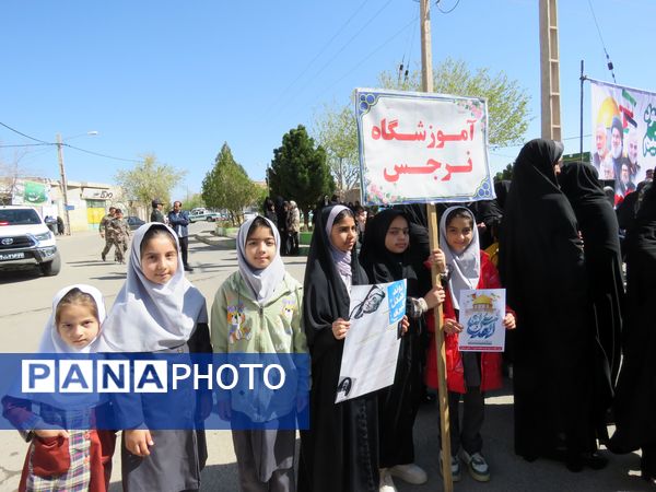 حضور باشکوه مردم شهر کندر در راهپیمایی روز جهانی قدس 