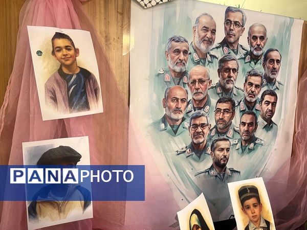 یادبود شهادت دانش‌آموزان شهید جنگ تحمیلی ۱۲ روزه در دبستان المهدی ناحیه 2 کرج 