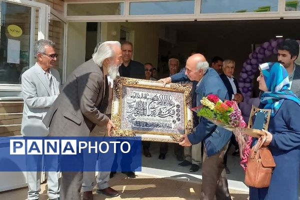 آیین افتتاح مدرسه ۶ کلاسه خیرساز زنده یاد فرهنگی فرهیخته ابوالقاسم کاظمی