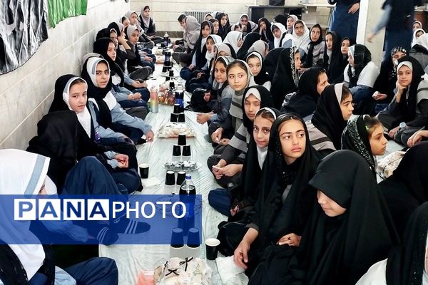 مراسم سوگواری ایام فاطمیه در دبستان موسی‌بن‌جعفر(ع) بهارستان‌دو