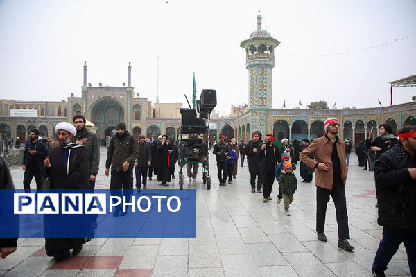 مراسم عزاداری سالروز شهادت امام هادی(ع) در حرم حضرت معصومه(س)